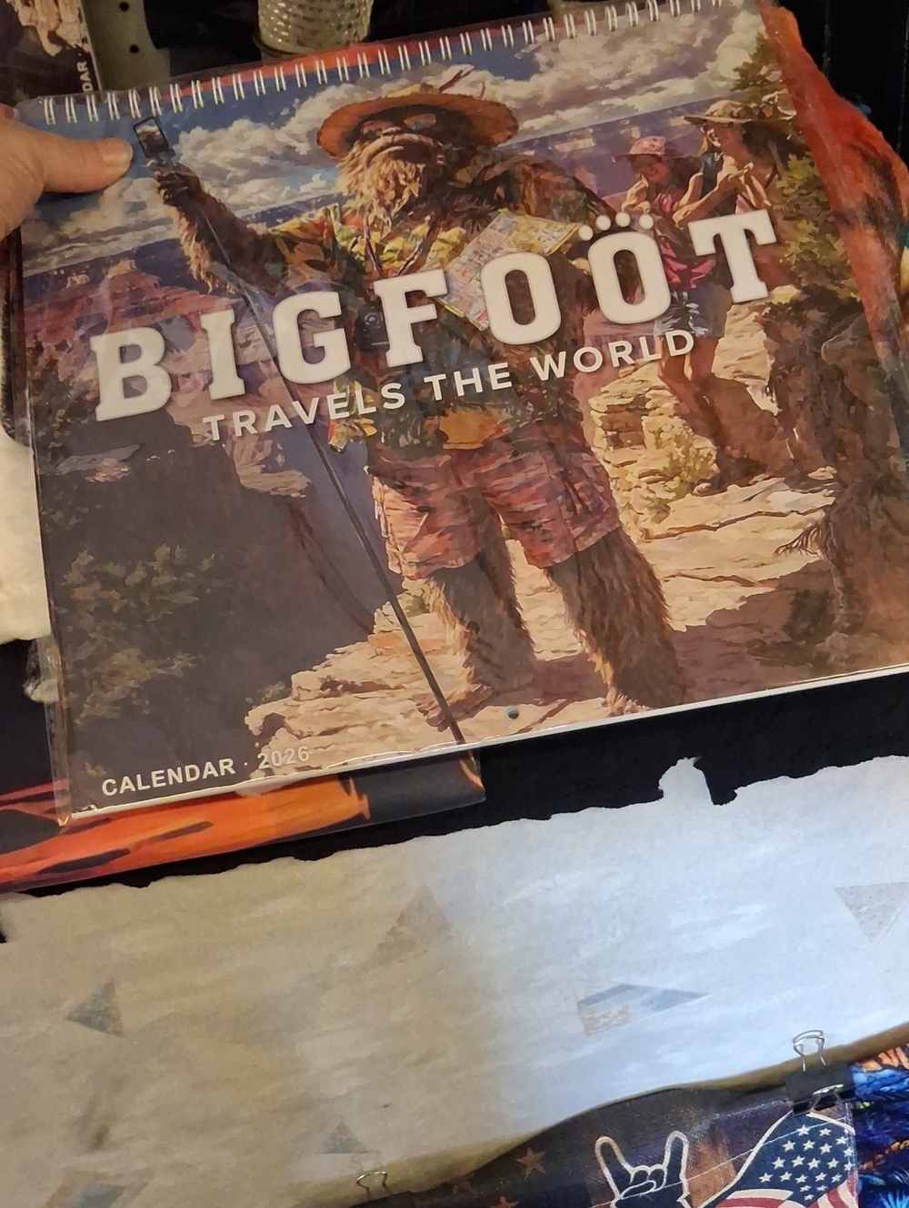 Bigfoot Travels the World 2026 Wall Calendar - Multi-Color